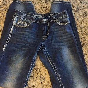 Rock and Rill jeans 25”-36” dark double stich